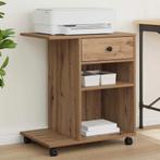 vidaXL Printerstand Ambachtelijk eiken 60 x 40 x 68.5 cm, Computers en Software, Printers, Verzenden, Nieuw