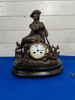 Figurale pendule - Glas, Hout, Legering - 1800-1850