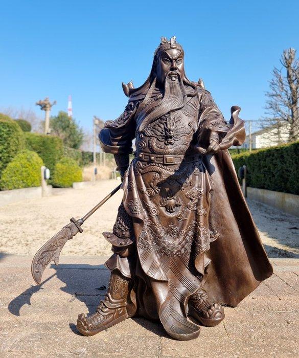 Beeld, Guan Yu - 48 cm - Brons, Antiek en Kunst, Curiosa en Brocante
