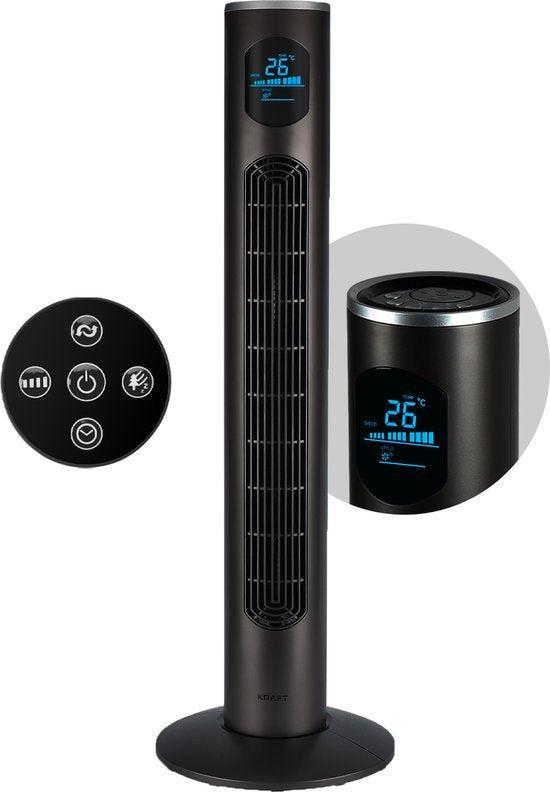 2dekans | KRAFT Torenventilator - Stille Ventilator Staand -, Audio, Tv en Foto, Afstandsbedieningen, Gebruikt, Ophalen of Verzenden
