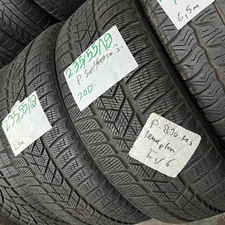 2 x Pirelli Sottozero 3 235-55-19 Winterbanden 6,5mm, Auto-onderdelen, Banden en Velgen, 19 inch, Winterbanden, 235 mm, Personenwagen