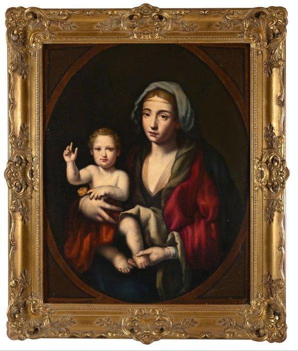 Franse school (XVIII) - Benedizione della Vergine e del, Antiek en Kunst, Kunst | Schilderijen | Klassiek