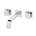 BWS Wastafelkraan Inbouw Square 2- knops Chroom (incl, Ophalen of Verzenden, Nieuw, Chroom, Kraan