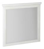 Spiegel met Houten Frame Sapho Cross Wit Hout 70x80 cm, Ophalen of Verzenden, Nieuw, Bad