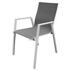New Valley Fresno dining tuinset 160x90xH74 cm 5 delig wit, Tuin en Terras, Tuinsets en Loungesets, Ophalen of Verzenden, Nieuw