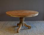 Ronde Eettafel Teakhout met Bolpoot Bali-Ø170 cm, Huis en Inrichting, Ophalen of Verzenden, Nieuw