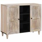 vidaXL Dressoir Wit 33.5 x 90 x 75 cm, Verzenden, Nieuw, Overige houtsoorten, Minder dan 50 cm