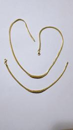 2-delige sieradenset - 18 karaat Geel goud - Radko 45cm -, Sieraden, Tassen en Uiterlijk, Antieke sieraden
