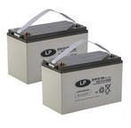 Landport (LP) 2x EVX12-120 AGM / GEL / Carbon accus 12 volt, Caravans en Kamperen, Ophalen of Verzenden, Nieuw