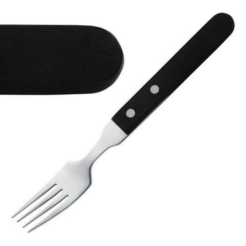 Steakvorken - Amefa - Zwart heft - 12 stuks - H002, Zakelijke goederen, Horeca | Overige, Verzenden