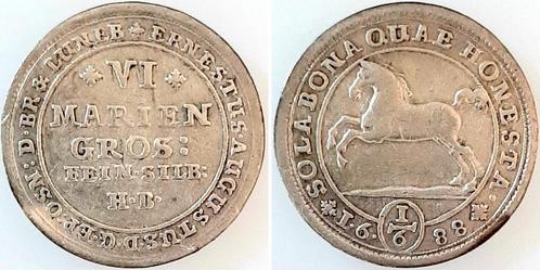 Duitsland 6 Mariengroschen 1688 ss/vz, Braunschweig-luene..., Postzegels en Munten, Munten | Europa | Niet-Euromunten, Verzenden
