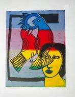 Corneille (1922-2010) - Oiseaux multicolores
