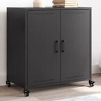vidaXL Dressoir 68,5x39x72 cm staal zwart, Huis en Inrichting, Kasten | Dressoirs, Verzenden, Nieuw, 50 tot 100 cm, Metaal