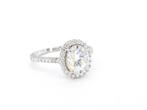 Veiling - Entourage ring ovaal Moissaniet 2.00 carat, Nieuw
