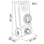 Fiamma Schoonwatertank Roll-Tank 40F, Caravans en Kamperen, Ophalen of Verzenden, Nieuw