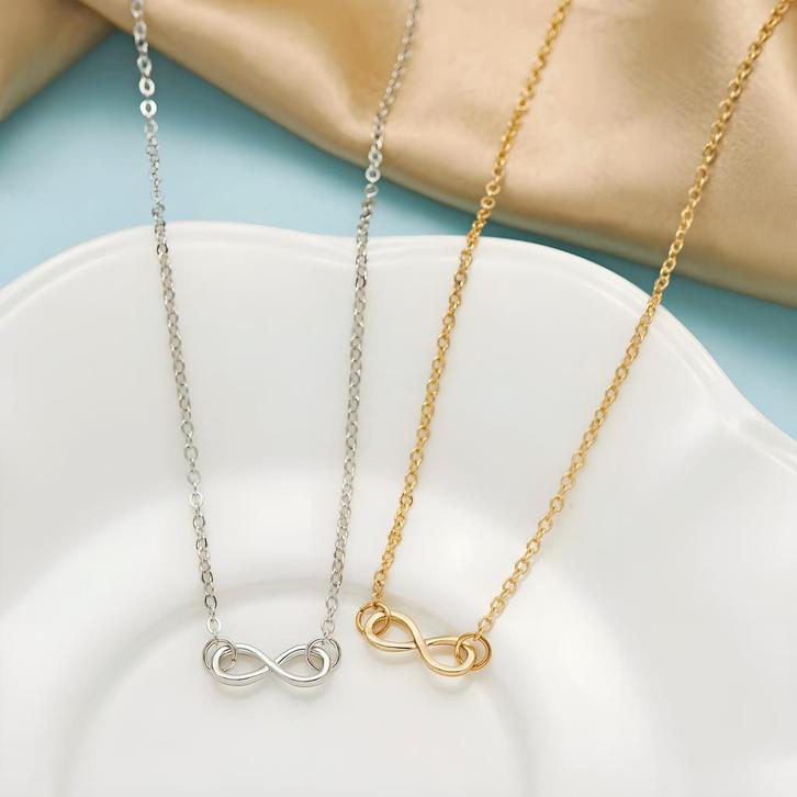 Oneindigheidsketting voor Vrouwen – 2 Varianten, Sieraden, Tassen en Uiterlijk, Kettingen, Overige kleuren, Nieuw, Met hanger