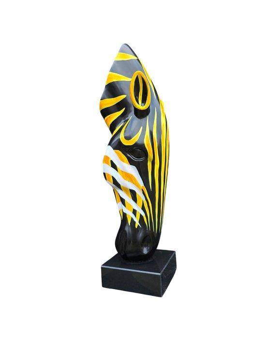 Beeld, Zebra Head - Art - 60 cm - Marmer, mgo - 2025, Antiek en Kunst, Kunst | Designobjecten