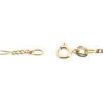 Gouden Figaro schakel ketting | 38 cm (veerring), Sieraden, Tassen en Uiterlijk, Kettingen, Ophalen of Verzenden, Gebruikt, Overige kleuren