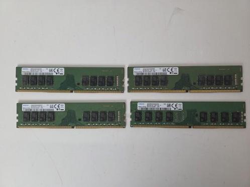Veiling - 4x 8 GB (32GB) DDR4 RAM geheugen Samsung, Computers en Software, RAM geheugen