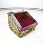 Coffret montre à gousset XlX ème Napoléon lll en cuivre doré
