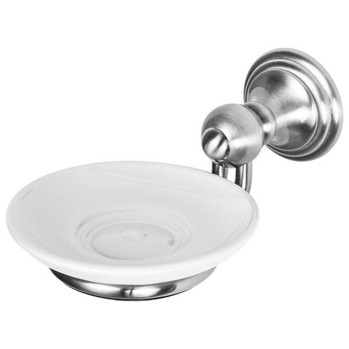 Zeephouder Haceka Allure Keramiek Met Geborsteld RVS Look, Doe-het-zelf en Verbouw, Sanitair, Ophalen of Verzenden