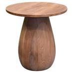 Madagascar bijzettafel 35x35xH40 cm, Ophalen of Verzenden, Nieuw, Teakhout