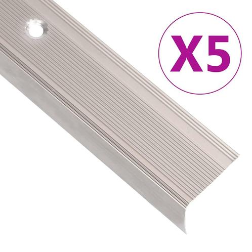 vidaXL Trapneuzen L-vormig 5 st 100 cm aluminium, Doe-het-zelf en Verbouw, Ladders en Trappen, Nieuw, Verzenden