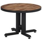 vidaXL Salontafel rond Ø55x40 cm massief gerecycled teakhout, Huis en Inrichting, Tafels | Eettafels, Verzenden, Nieuw