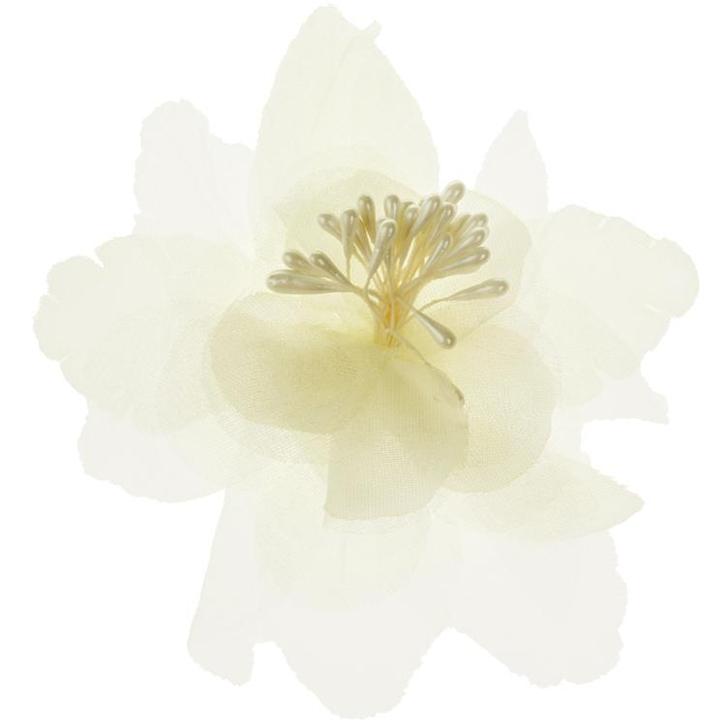 Haarclipje bloem ivoor NIEUW, Sieraden, Tassen en Uiterlijk, Kindersieraden, Wit, Nieuw, Ophalen of Verzenden