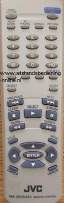 Afstandsbediening Jvc rm-sxvs42a XS-V40 , XS-V42, Audio, Tv en Foto, Ophalen of Verzenden, Nieuw, Origineel