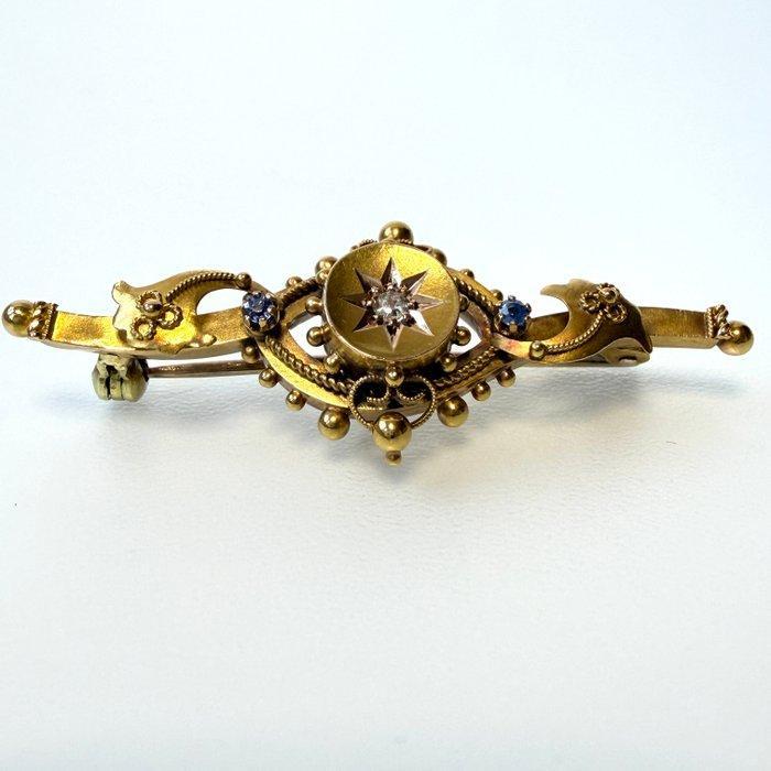 Broche - 15 karaat Geel goud - Chester - 1906, Sieraden, Tassen en Uiterlijk, Antieke sieraden