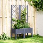 vidaXL Plantenbak met latwerk 80x40x142 cm polypropeen, Tuin en Terras, Verzenden, Nieuw, Kunststof