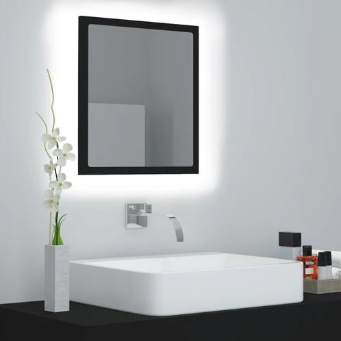 vidaXL Badkamerspiegel LED 40x8,5x37 cm acryl zwart, Huis en Inrichting, Tafels | Kaptafels, Nieuw, Verzenden