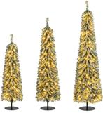 Kerstboom met verlichting - Kunstkerstboom - 120+150+180 cm, Verzenden, Zo goed als nieuw