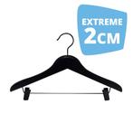 *TIP*  Hanger black Helena 44 cm clips Extreme 2cm Dik, Ophalen of Verzenden