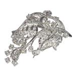Zonder Minimumprijs - Broche Platina - 3.00ct. tw. Diamant
