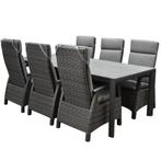 Tunis Angora dining tuinset 220x100x74,5 cm 7 delig, Ophalen of Verzenden, Nieuw