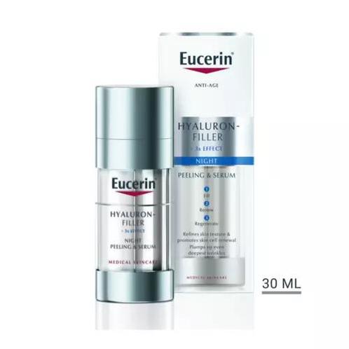 Eucerin Hyaluron-Filler 3x Effect Peeling &amp; Serum Nacht, Sieraden, Tassen en Uiterlijk, Uiterlijk | Haarverzorging, Nieuw