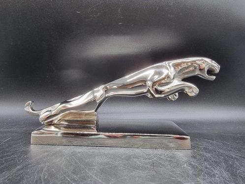 Beeld, Jaguar Car Logo Statue 30cm - 12 cm - Metaal, Antiek en Kunst, Curiosa en Brocante