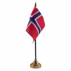 Noorwegen versiering tafelvlag 10 x 15 cm - Noorwegen vers.., Nieuw, Verzenden
