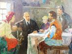 Khitrova Tamara Alexandrovna (1913-1991) - Lenin con, Antiek en Kunst, Kunst | Schilderijen | Klassiek