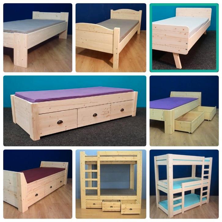 meer dan 100 bedden-hoogslaper-stapelbedden 80x180cm-90x220, Kinderen en Baby's, Kinderkamer | Bedden, Nieuw, Ophalen of Verzenden