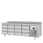 GGM Gastro | Koelwerkbank Premium PLUS - 2452x600mm - met 12, Verzenden, Nieuw in verpakking