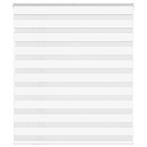 vidaXL Zebra Blind 125x100 cm stofbreedte 120,9 cm polyester, Huis en Inrichting, Verzenden, Nieuw, Wit