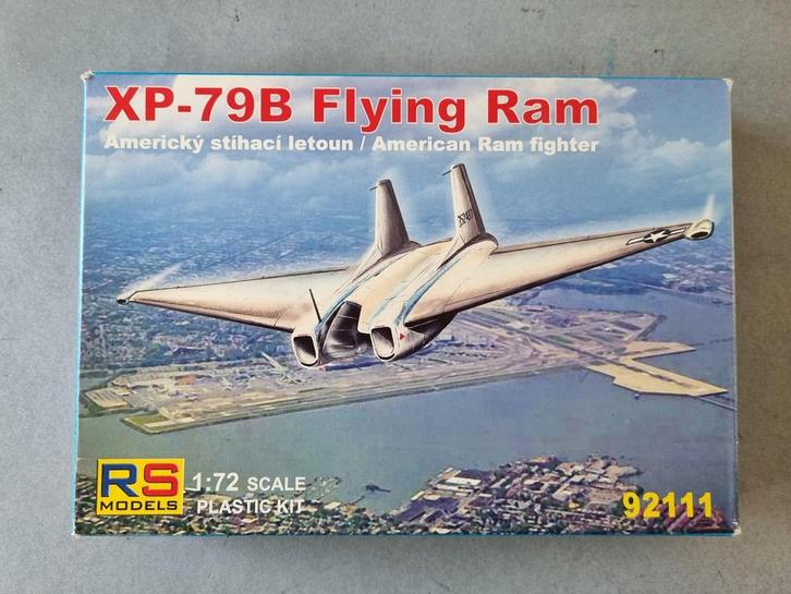RS Models 92111 XP-79B Flying Ram 1:72, Hobby en Vrije tijd, Modelbouw | Vliegtuigen en Helikopters, Verzenden