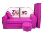 Luxe kindermeubelset - slaapbank, poef & matras - 100% ka..., Ophalen of Verzenden, Nieuw