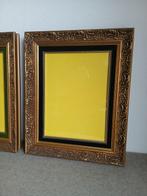 Lijst (2) - Hout, Verguld - schilderij, prent of foto, Antiek en Kunst