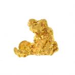Natural Gold Goud nugget - Hoogte: 9.8 mm - Breedte: 9 mm-