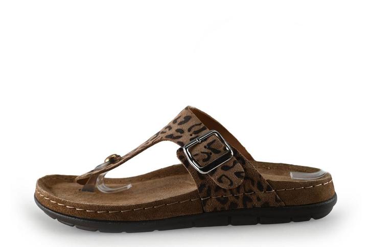 Rohde Slippers in maat 38 Panter | 10% korting, Kleding | Dames, Schoenen, Overige kleuren, Zo goed als nieuw, Slippers, Verzenden
