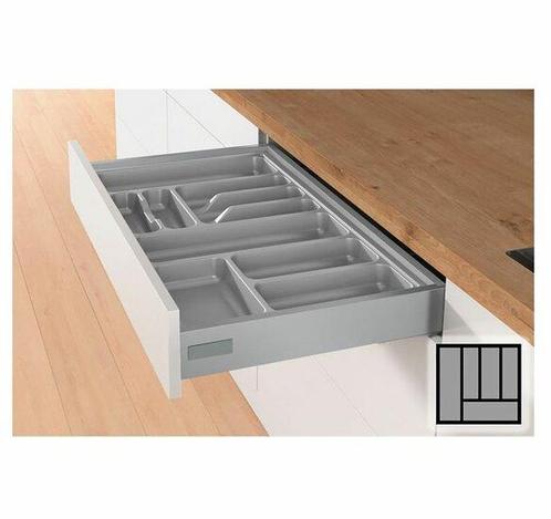 Bestekbak d:370-440mm - b:401-450mm zilverkleurig, Doe-het-zelf en Verbouw, Hang- en Sluitwerk, Nieuw, Ophalen of Verzenden